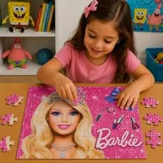 Quebra Cabeça Infantil Barbie em MDF Lançamento