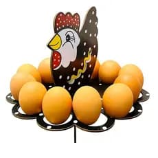 Porta Ovos Galinha Enfeite Decorativo Cozinha Balcão Mesa