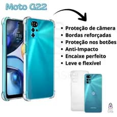 Capinha Capa Moto G22 Anti Impacto Transparente