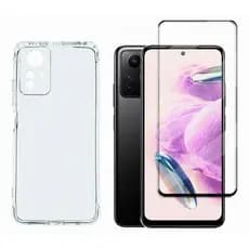 Capinha Capa + Película de vidro 3D Redmi Note 12s Capa Anti Impacto