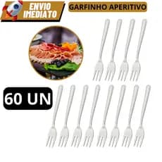 Kit 60 Garfinho Aperitivo Sobremesa Petisco Para Buffet Restaurantes Festas