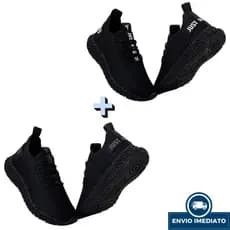 KIT 2 PARES - Tênis Masculino Academia Esportivo Confortável - Envio Imediato Promoção