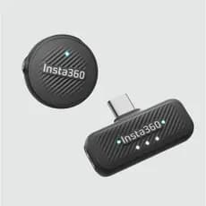 Microfone Insta360 Mic Air 1 Tx + 1 Rx X4, X4 Air, GO Ultra, X5 Ace Pro 2, Luna Ultra - Original
