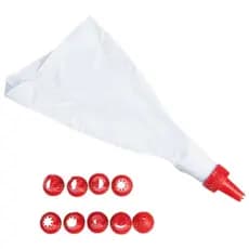 Kit Jogo Decorador de Bolos com 9 Bicos e Manga Bisnaga para confeitaria