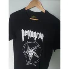 Camisa de rock Pentagram 100% algodão disponível todos os tamanhos