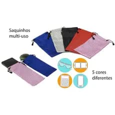 Saquinho Case -  para a Proteção dos Óculos e Outras Utilidades - Estampas variadas Oferta