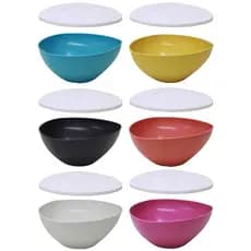 KIT 3 tigelas de plástico 3 litros cada - várias utilidades e cores