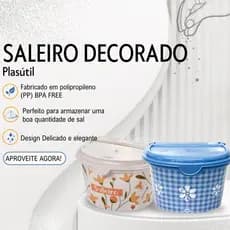 Saleiro Decorado - Plasútil -1L