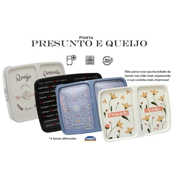 Porta Frios - Presunto e queijo - Plasútil = Novos 4 temas!