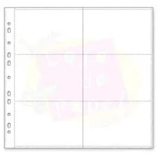 Envelope Plástico P/ Álbum Universal 30,5 X 30,5cm C/6 Divisórias Fotos C/10un