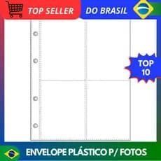 Envelope Plástico Protetor Scrap Momentos/Snap/Project Life - 04 Divisórias (10UN)
