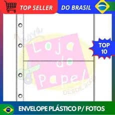 Envelope Plástico 17 x 21cm 2 Divisórias Scrap Momentos c/50un