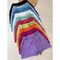 Short Alfaiataria Feminino Zara Com Cinto Cordinha Cintura Alta Ziper Na Lateral Social