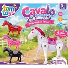 Cavalo De Brinquedo Anda Tem Som e Luzes Cavalinho
