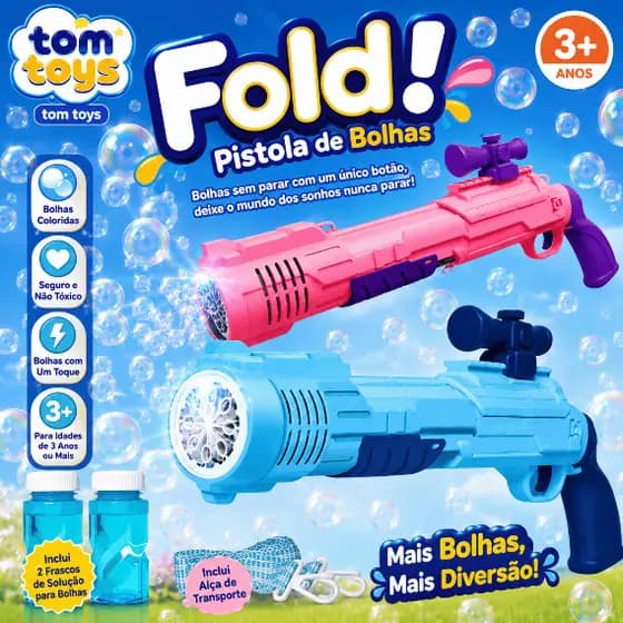 Lança Bolhas Sabão GRANDE Com Led Infantil Criança +3 Anos Potente Elétrica Arminha Diversao Garantida