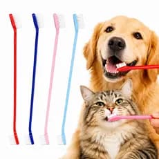 Kit 4 Escova de Dente para Pet Cachorro e Gato