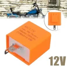 Rele Pisca Seta LED Moto 2 Pinos Universal com Regulagem de Velocidade 12V