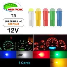 Lâmpada Led Carro T5 COB painel 12v led T5 pinguinho painel carro moto camarãozinho