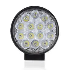 Farol De Milha Auxiliar 14 Leds 42w 12v/24v Redondo Fino Off-Road 6000k Universal