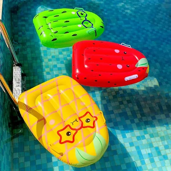 Prancha Boia Estampa Frutas Inflável Infantil Criança Piscina Praia