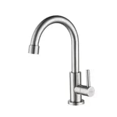 Torneira Banheiro Inox Giratória Mesa Curta NOX04