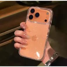 Capa Fibra De Capacete Acrílico Com Brilho Transparente Para Telefone IPhone 11/12/13/14/15 Promax