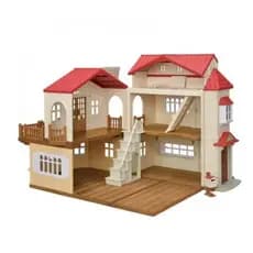 Sylvanian Families - Casa Telhado Vermelho Sótão Secreto