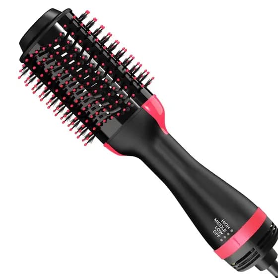 Escova Secadora Alisador 3 em 1 | Hair Styler Elétrico Quente | 110V Exclusivo