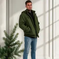 Casaco Masculino Camurça Quente Pelinho Frio Sarja Zípe Top Marrom Preto Jaqueta Sarja Camurça