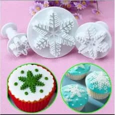 Jogo Cortador 3pças Pasta Americana - Frozen Flocos De Neve -Envio Rapido