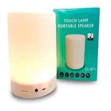 Caixa De Som Bluetooth Abajur Led Touch Luminária Multicolor