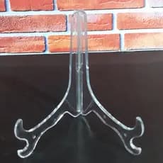 Suporte acrílico decorativos transparente para quadros - pratos - azulejos. 9,5 cm