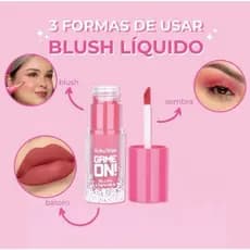 Blush Líquido Ruby Rose Game On 3 em 1( blush+batom+sombra )