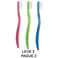 KIT COM 3 ESCOVAS DE DENTE CONDOR PLUS (MACIA, MÉDIA E DURA)