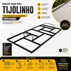 Forma Molde De Tijolinho Para Calçadas Piso Modelo Imitação 60cm x 30cm
