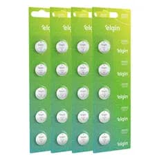Kit 20 Pilhas Moeda Cr2032 3V Blister Cartela Relógio Elgin
