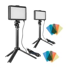 Kit LED Gamer com Filtros RGB P/ Fotos, Videos, Streamers, Youtubers - 10W | Sou Foto