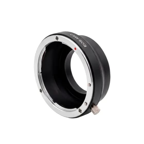 Conversor De Lentes EOS Para M4/3 Adaptador Compatível Câmeras Mirrorless Estrutura Metálica
