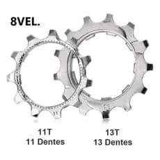 Cog K7 8 Velocidades Bike 11t / 13t ou 15t ( a escolher)  Shimano Sram Sunrace Sunshine e Outros