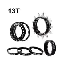 Cog Single Conversão Cassete Bicicleta Kit Com Espaçador