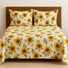 Cobre Leito Casal Estampado 3 Peças – Tecido Leve, Sem Matelassê