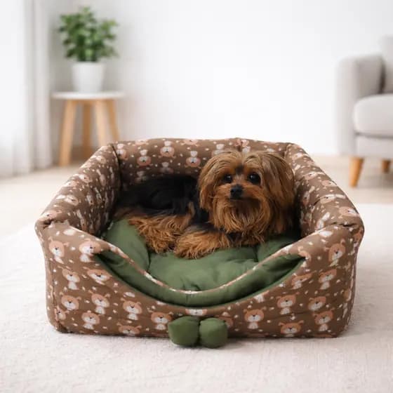Cama Caminha Toca Pet 3 em 1 Tamanho G 50x50 cm | Cama, Sofá e Toca para Cachorro e Gato