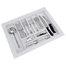 Organizador De Gavetas Divisórias Para Talher Dt 101 branco