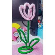 Porta Retrato ou Porta Recado Orquídea em Tricotin - Dia das Mães -Centro de Mesa - Lembranças