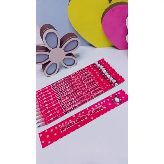 Lápis Personalizado Pucca - Lembrancinhas Infantis - Brindes para Festa