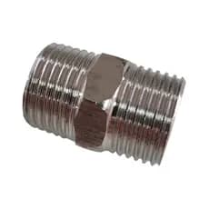 12 niples aço inox - 1/2 polegada