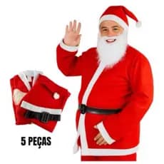 Fantasia de Papai Noel COMPLETA e de ALTA QUALIDADE à venda!