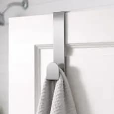 Suporte Inox Porta 30cm SEM FURAR Enfeite Apartamento Roupa Bolsa Mochila