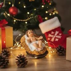 Menino Jesus para Presépio e Decoração Natalina