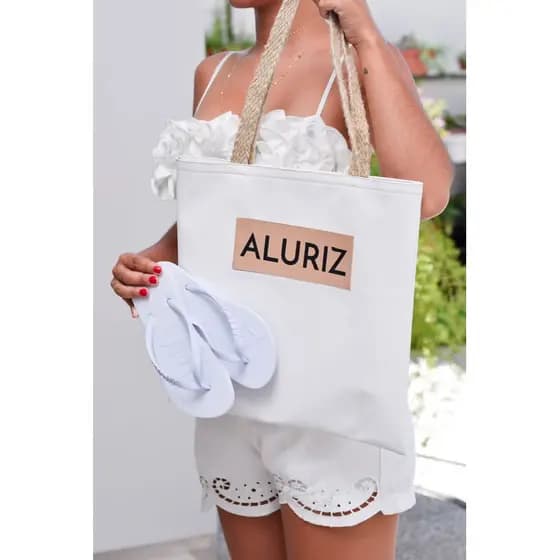 Kit Chinelo e Bolsa Grande, Sacola de Praia Chinelo Feminino Confortável Barato e Bolsa de Ombro.